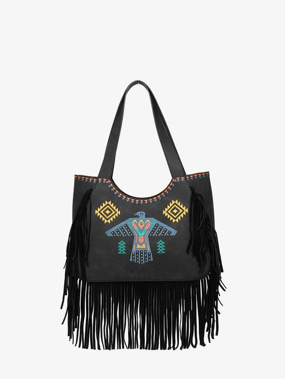 Wrangler Embroidered Fringe Collection Concealed Carry Tote