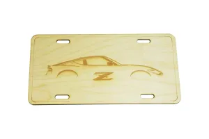 ZSPEC Nissan Z RZ34 Silhouette License Plate, Birch, Ornamental